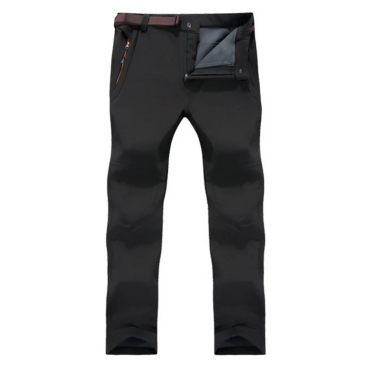 LoClimb M-7XL, мужские зимние походные брюки для кемпинга, мужские водонепроницаемые ветрозащитные флисовые брюки Софтшелл для походов, лыжных видов спорта, AM207