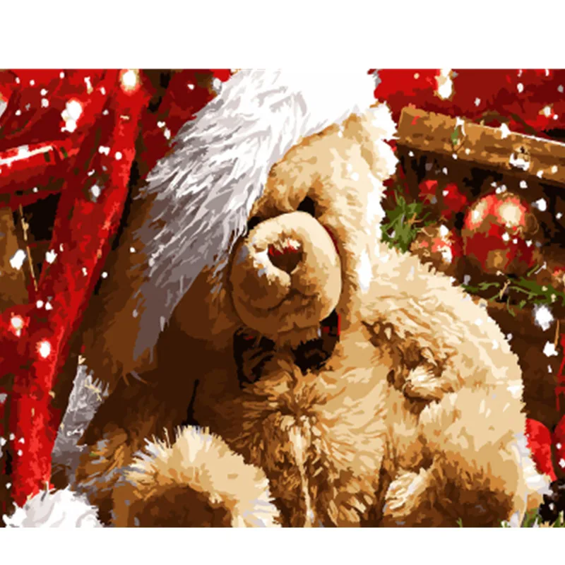 GX22279 DRAWJOY картина в рамке Рождество DIY живопись по номерам Рождественский подарок домашний декор для гостиной ручные уникальные подарки GX22270 - Цвет: GX22279