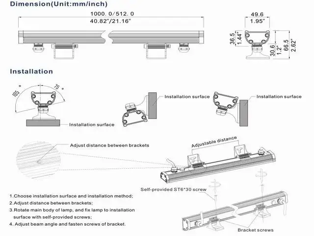 Новинка 2018 высокое качество DC24v 45 Вт Эдисон R/G/B/белый цвет светодиодная настенная