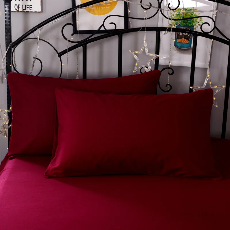 Mecerock 100% полиэстер супермягкая однотонная натяжная простыня набор наматрасников