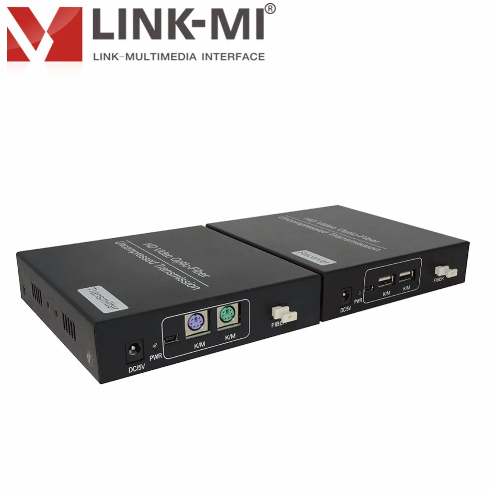 LINK MI LM THF107DKM 1 км несжатый стерео аудио + KVM DVI к волокну удлинитель LC оптический