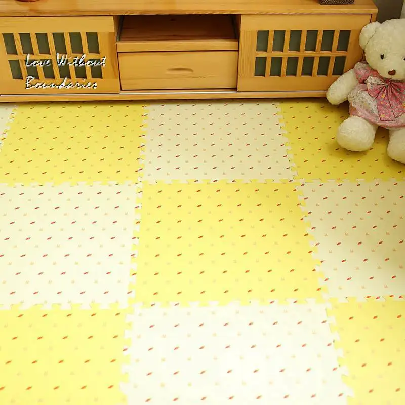 Детские коврики пазлы на пол мозаичный коврик татами детский для лазания 16 шт. в