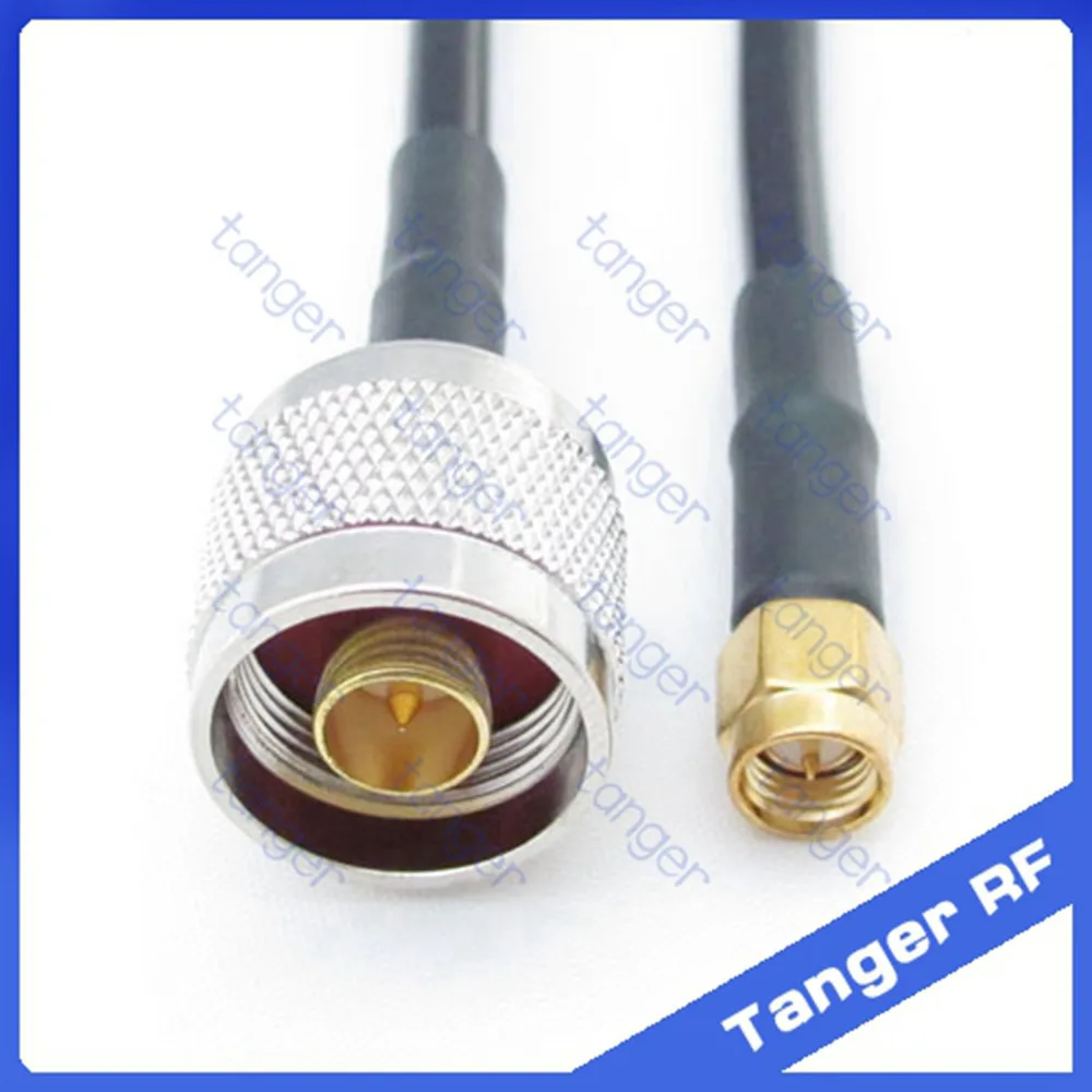 Tanger N штекер SMA прямой РЧ RG58 Pigtail Jumper коаксиальный кабель 20 дюймов 50 см высокое