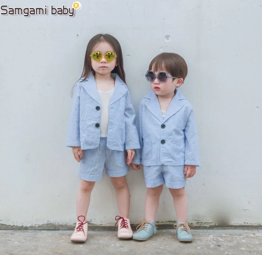 Комплект одежды для мальчиков и девочек SAMGAMI кофта с длинным рукавом шорты
