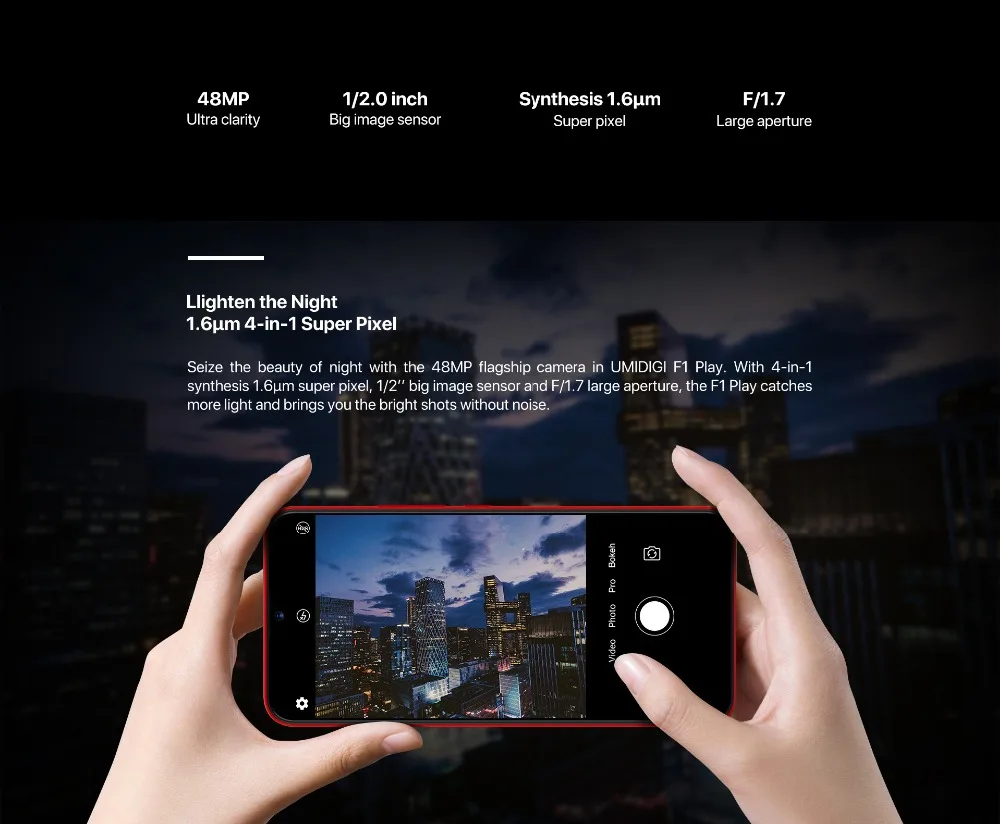 UMIDIGI F1 Play Android 9,0, 48MP+ 8MP+ 16MP камеры, мобильный телефон, 6 ГБ ОЗУ, 64 Гб ПЗУ, 6,3 дюймов, FHD+ Helio P60, глобальный смартфон, двойной, 4G