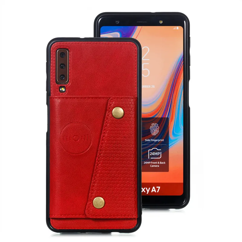 Кошелек из искусственной кожи с подставкой силиконовый чехол для телефона samsung Galaxy S8 S9 S10 Plus Note 10 A6 A7 J4 J6 Plus слот для карт откидная крышка
