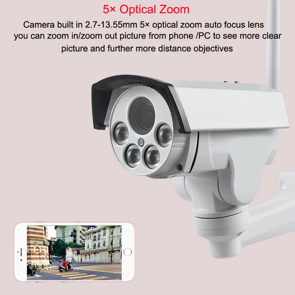 HD 1080P 3G 4G sim-карта камера Wifi наружная PTZ Bullet камера беспроводная IR 50M 5X Zoom автоматическая фокусировка CCTV Wi-Fi IP камера