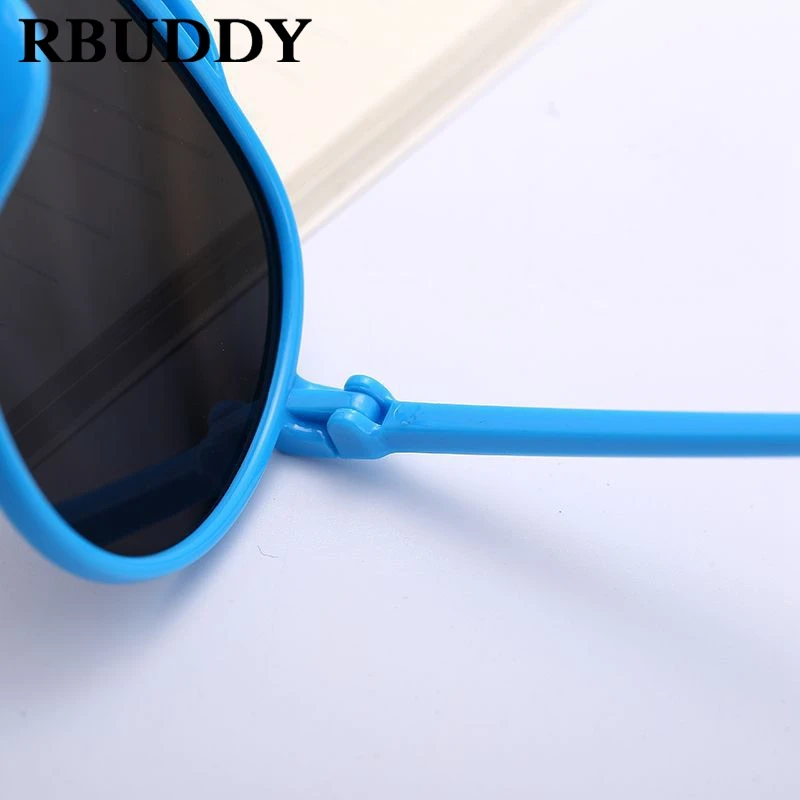 Rbuddy дети овальное зеркало бренд Дизайн солнцезащитные очки для мальчиков и девочек летом ребенка 2018 Мода