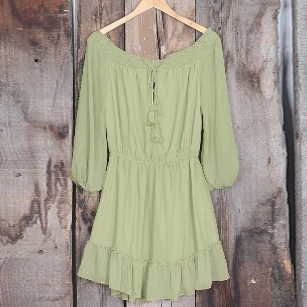 Бесплатная страуса Новые популярные женские платья лето 2019 Модные повседневные