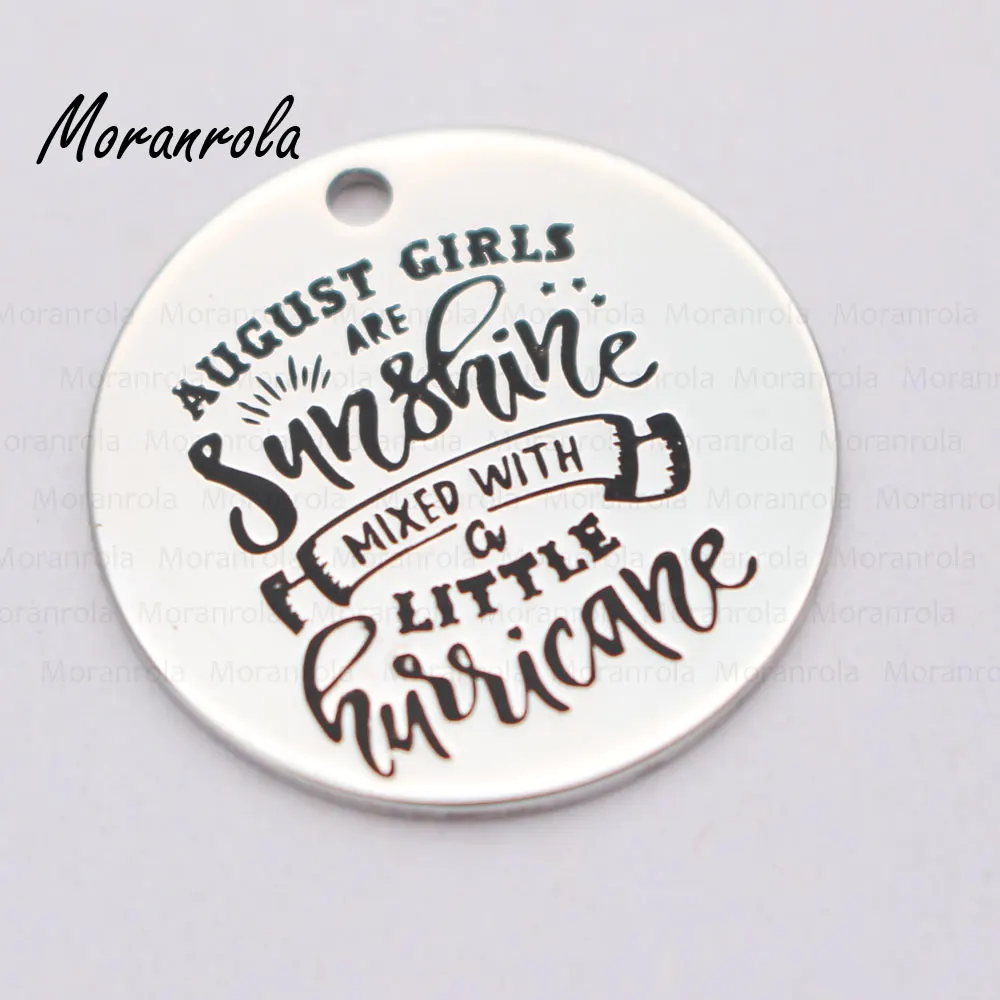 Новинка колье с медным брелоком August Girls Are Sunshine Mix With A Little Hurricane очаровательные