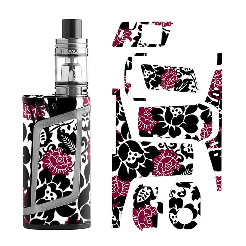 Цветочный дизайн для Smok Alien 220 виниловая кожа 220W набор наклеек 0097|Наклейки| |