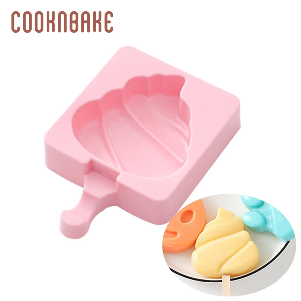 COOKNBAKE силиконовая форма для мороженого сердце силиконовый кубик для Льда Морозильник инструмент для мороженого лапа форма для украшения тортов с палкой