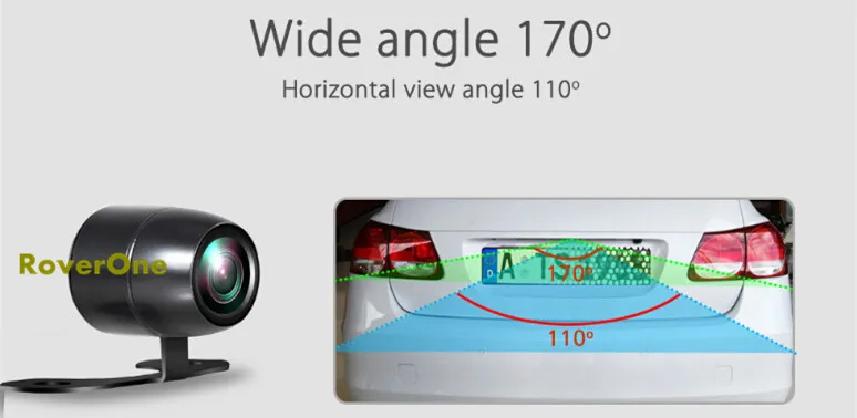 Универсальная HD CCD-камера в форме бабочки Автомобильная камера заднего вида