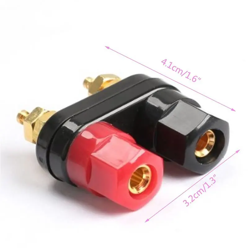 4 шт./лот мм соединитель типа банан с позолоченной пластиной соединительная клемма для проводов динамик|wire