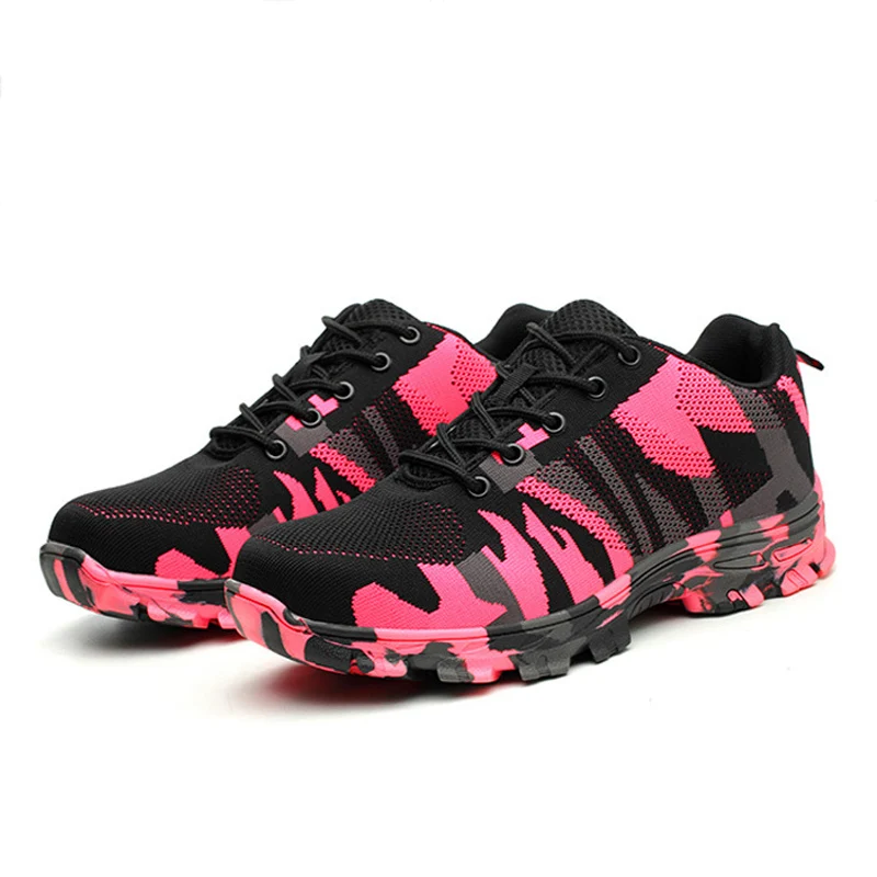 Женские кроссовки со стальным носком безопасная рабочая обувь промышленное