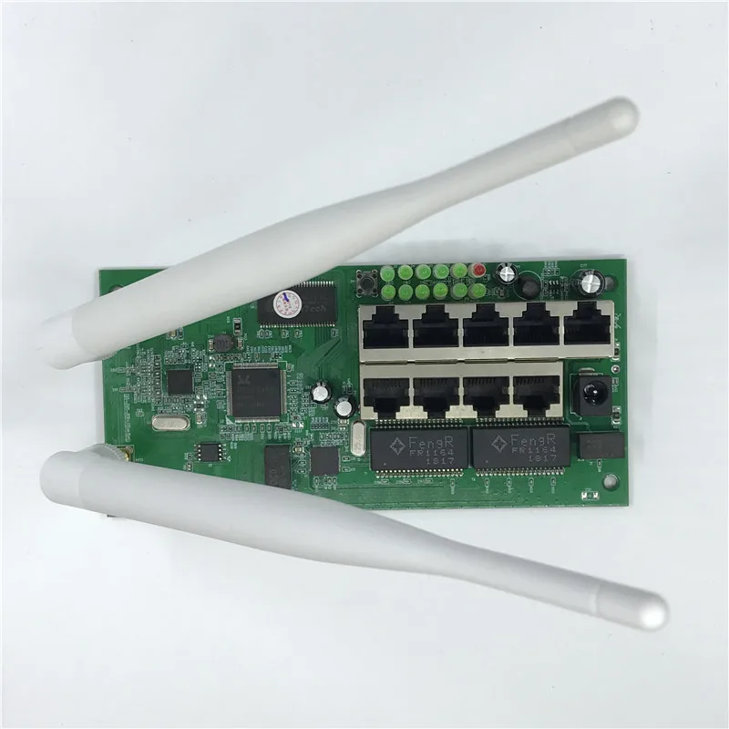 OEM 9 poort беспроводной маршрутизатор moederbord модуль пользовательский schroef gat