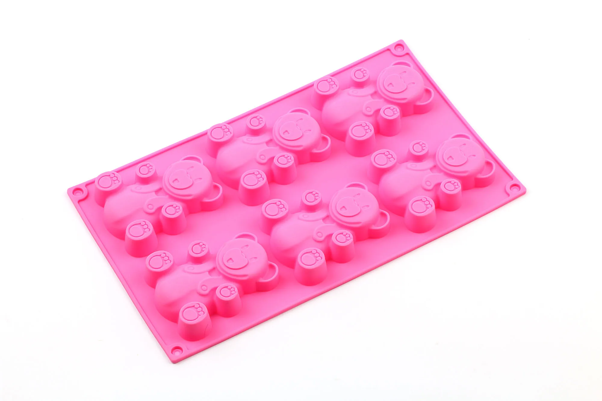 zy-275 Lovely 3D Bear Form Cake Mold Silicone Mold Baking Tools Kitchen Fondant Cutters Kitchen Fondant Chocolate Mold Decorating - Цвет: zy-275