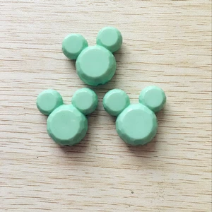 mint green Выберите цвет) 50 шт./лот 37x33 мм массивные бусины в виде голов для массивных ювелирных изделий ожерелье - Цвет: mint green