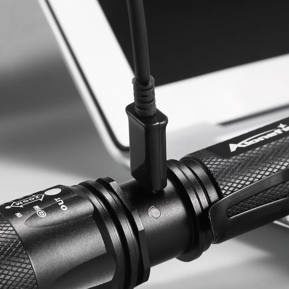 Мощный тактический usb светодиодный фонарик AloneFire TK200 18650 Cree L2 карманный фонарь|torch