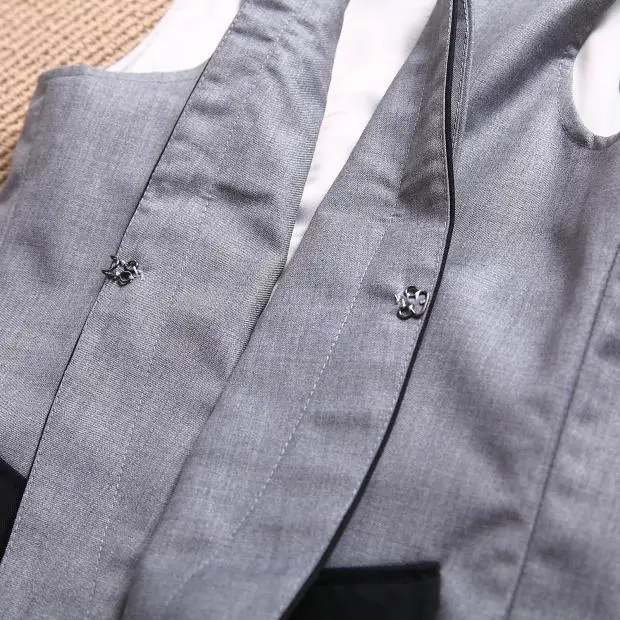 Женский Повседневный двубортный Приталенный жилет в стиле пэчворк туника костюм