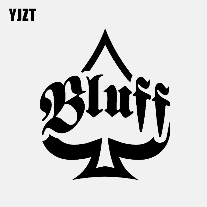 YJZT 11*12 7 см виниловые декоративные автомобильные наклейки с забавными Bluff