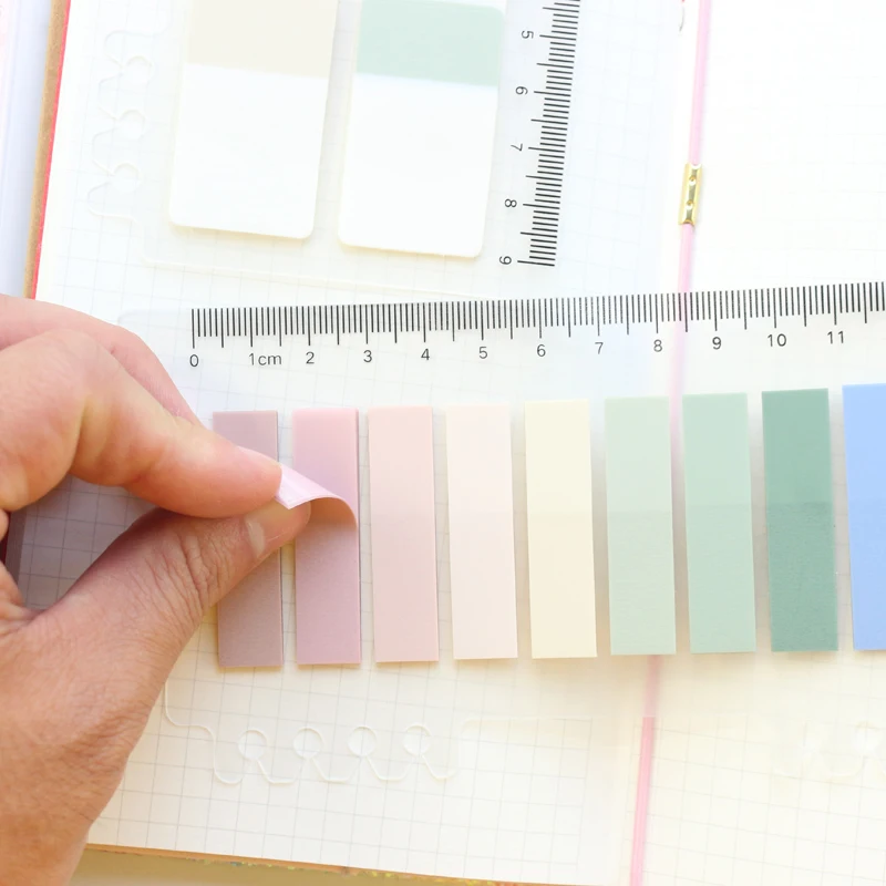 Симпатичные клейкие заметки Domikee с акварелью для спирали яркие самоклеящиеся