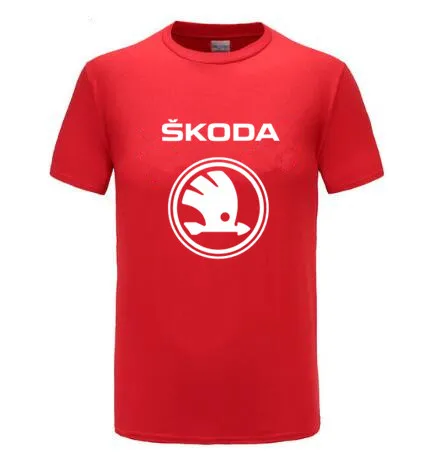 Мужская футболка HERREN с логотипом SKODA черный/синий/серый/зеленый/темно-синий 12