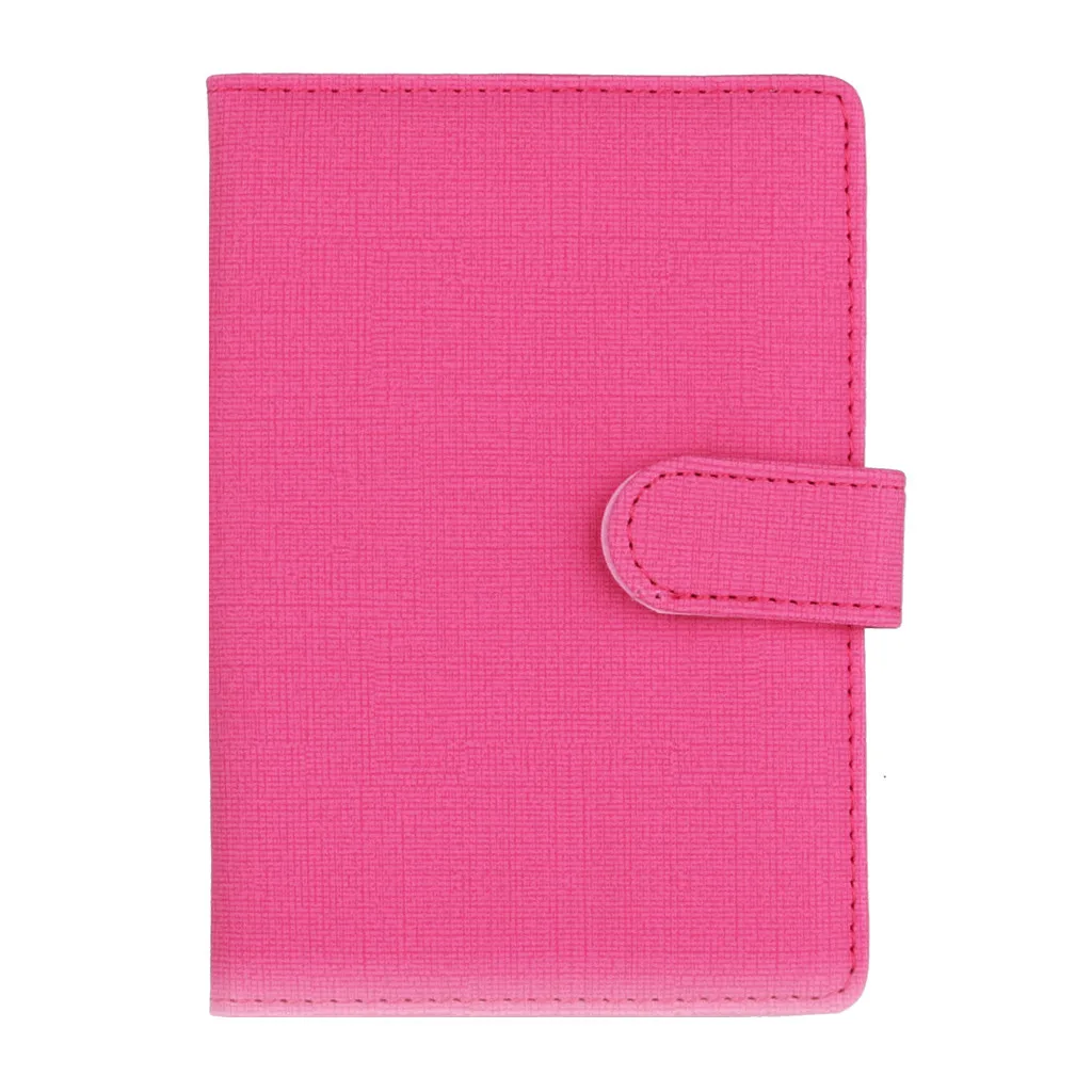 Hot Pink Специальный красивый чехол для паспорта и удостоверения личности, защитный чехол-Органайзер - Цвет: Hot Pink