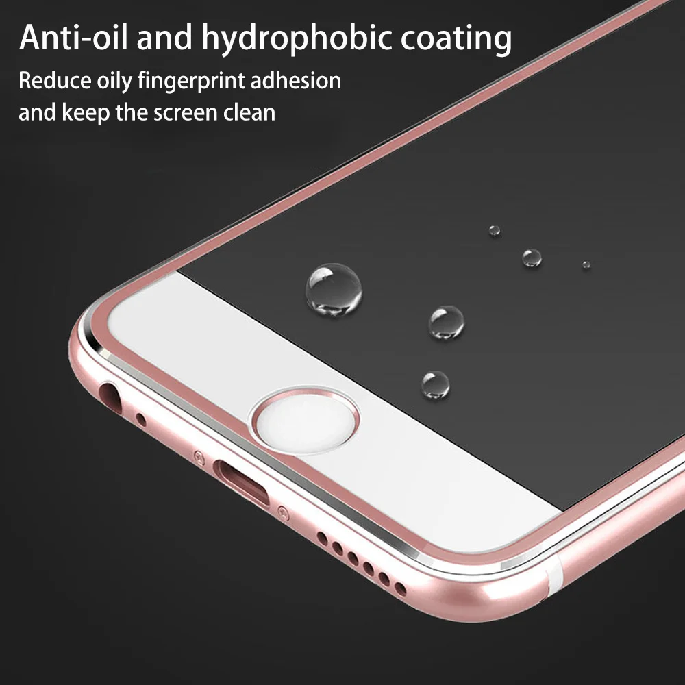 3D полное покрытие металлический край стекло для Apple IPhone X XS XR XS MAX Защитная пленка для экрана, защита для Iphone 8 7 6 6S Plus пленка