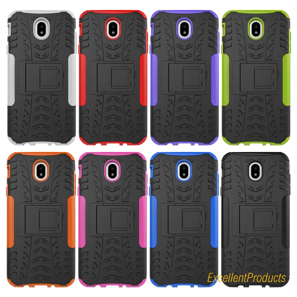 For Samsung J7 2017 J730F Cover Soft Silicon &amp Hard Plastic Skin Case Telefono etui with Holder Stand | Мобильные телефоны и