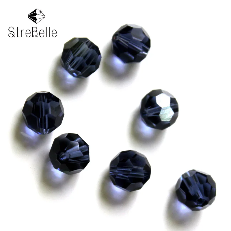 Хрустальные модные рукоделие ювелирные бусины 6 мм футбольные стеклянные