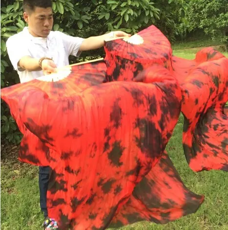 Бесплатная доставка 100% натуральная китайская шелковая Веерная Фата для танца