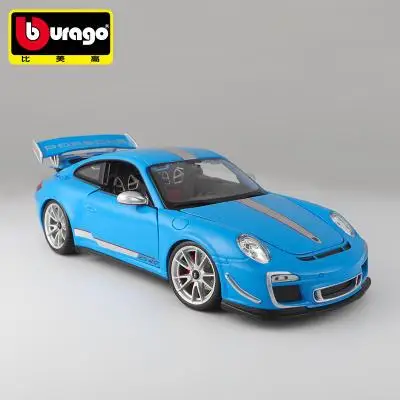 Синий Подарок на год GT3 RS4.0 1/18 металлическая модель грузовика коллекционируемые предметы интерьера автомобиля деликатная работа модные рама для вагонетки с противовесом Моделирование игрушки Для мужчин за товар - Цвет: Синий