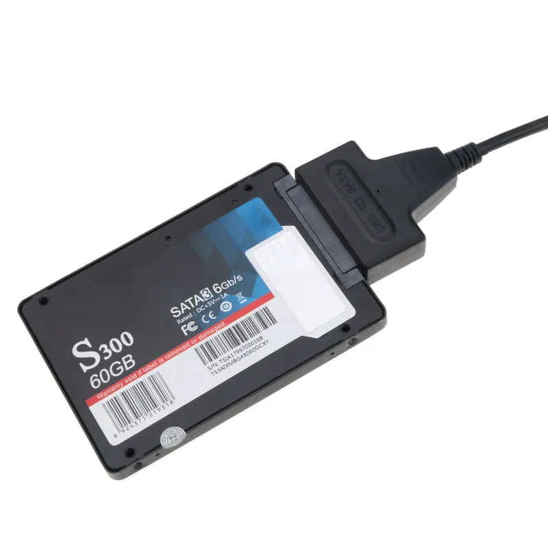 Кабель адаптер Kebidu с двумя USB 2 0 на SATA 22Pin для 5 дюймового жесткого диска внешним