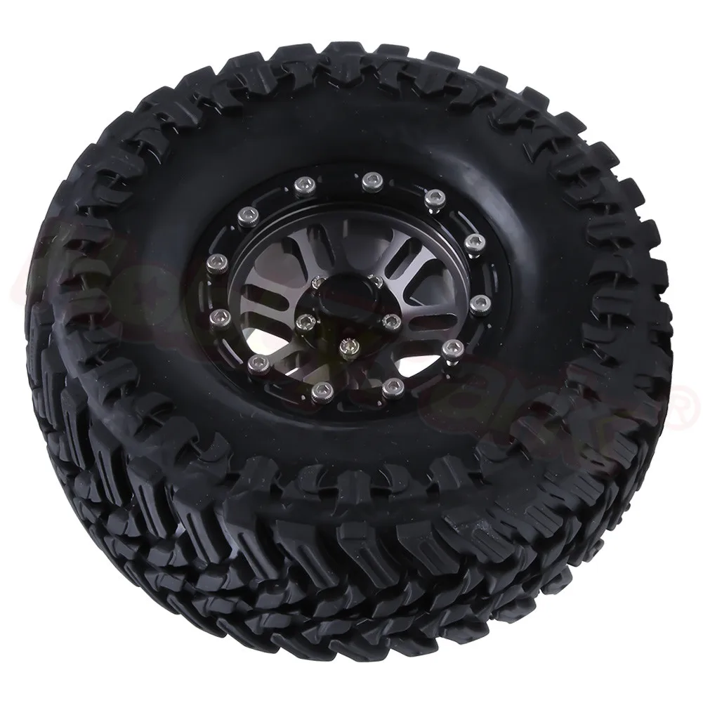 4 шт. 108 мм алюминиевые колеса и шины Beadlock 1 9 "для 1/10 RC Гусеничный Traxxas TRX4 осевой