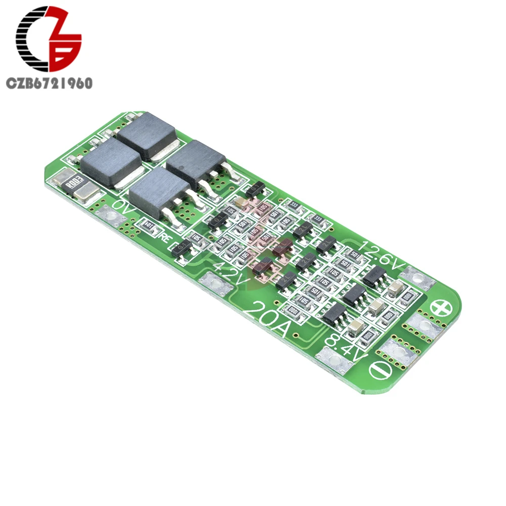 Защитная плата для зарядного устройства литий-ионной батареи 3S 20A 18650 PCB BMS 12 6 V