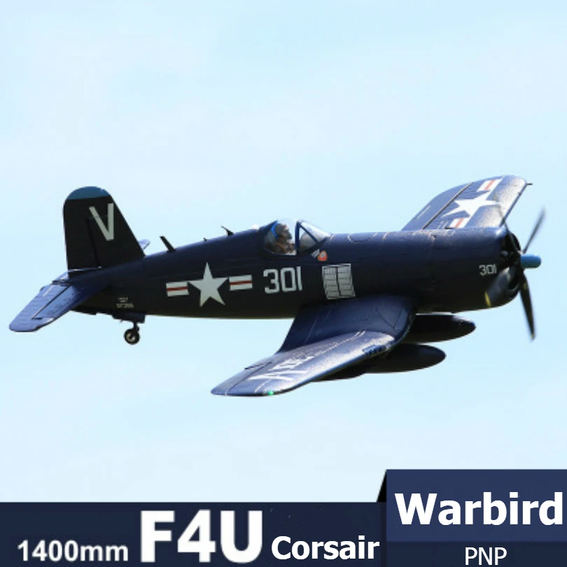 Радиоуправляемый самолет FMS 1400 мм 1,4 м F4U Corsir синий 6CH с втягивающимися створками светодиодный PNP большой жильный масштаб Warbird модель самолета Avion