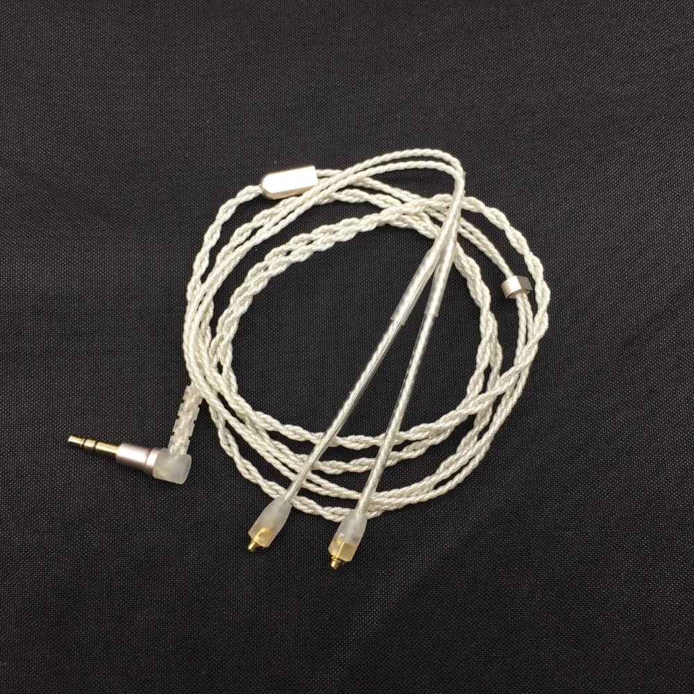 Новый Улучшенный MMCX кабель для наушников bee Для Shure SE215 SE425 SE535 SE846 посеребренный