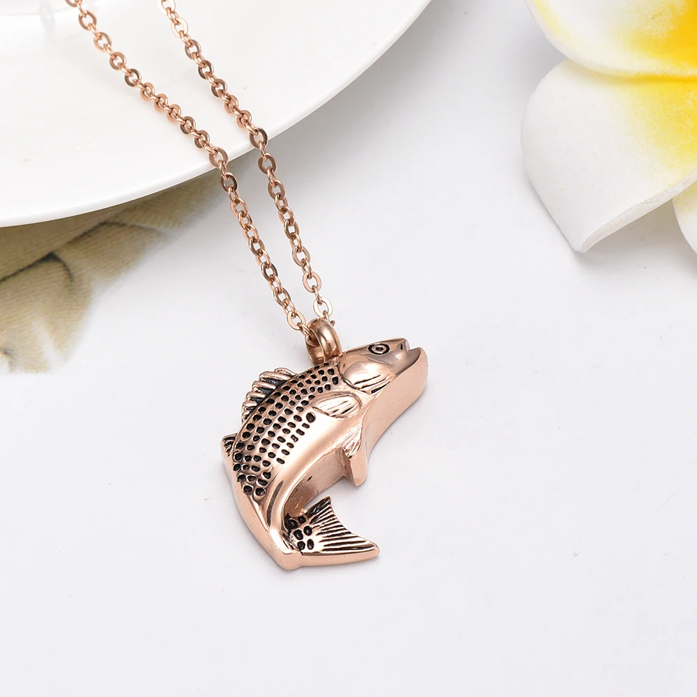 Ожерелье IJD9236 из нержавеющей стали в виде рыбок