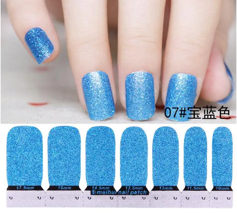 12 шт. однотонные блестящие наклейки для ногтей|sticker nail art decals|nail stickers artnail decals |