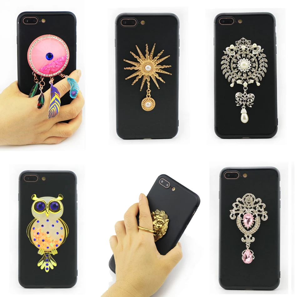 3D Unicorn Owl Quicksand Liquid Soft Silicon Case For BQ Aquaris X / Pro Phone Cover Diamond Gem Chain Cute Bowknot Fur Ball |