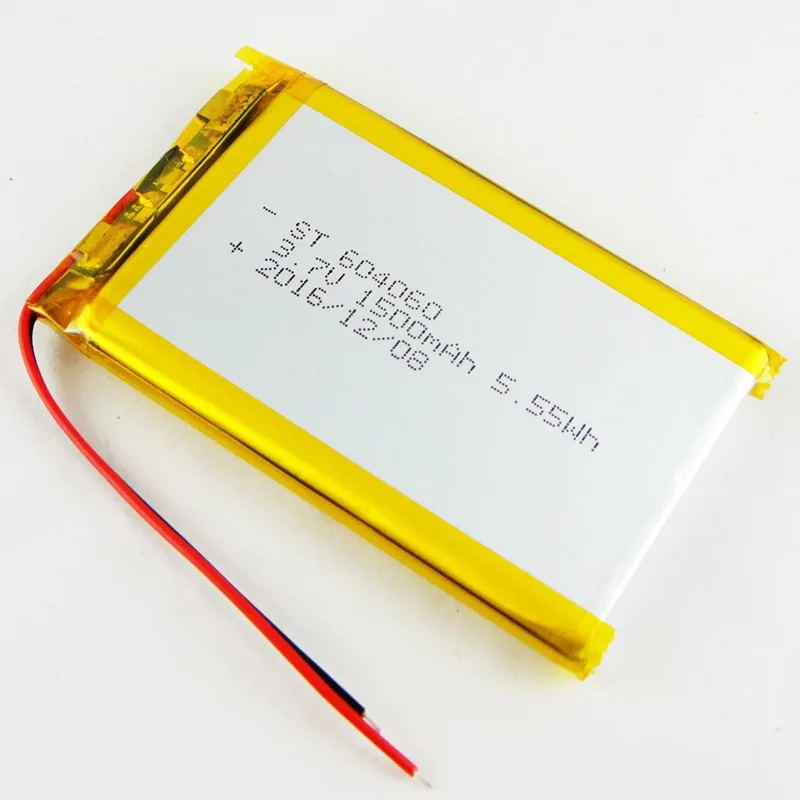 

Brown navigator 604060 tachograph general 3.7V lithium polymer battery 1500mAh Rechargeable Li-ion Cell
