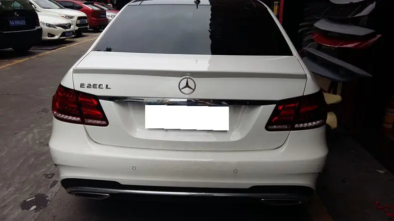 Спойлер из АБС пластика для Mercedes Benz W212 E320LE260LE300LE63 заднее крыло автомобиля спойлер