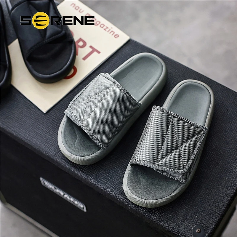Serene/мужские шлепанцы коллекция 2019 года модные летние пляжная обувь на платформе