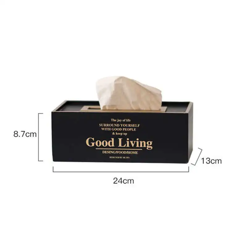 Nordic Style Wooden Tissue Box Creative Geometry Decorative Modern Paper Napkin Container for Home Office KTV Hotel Car | Дом и сад