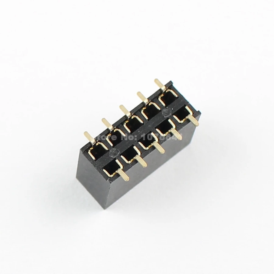 10 шт. 2 54 мм Шаг 2x5 Pin контактный разъем SMT двойной Row штыревые полосы|pin strip female|strip |