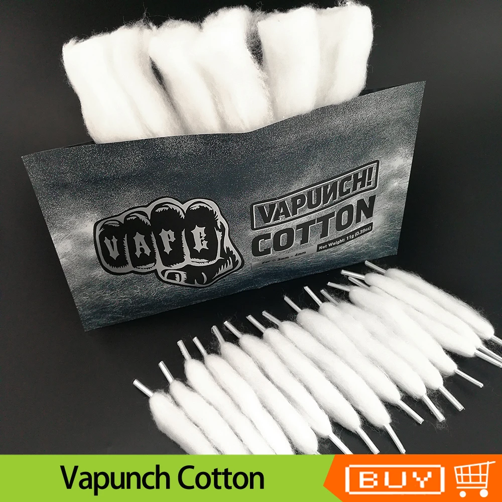 Оригинальный Vapunch хлопок нагревательная катушка фитиль для DIY RDA RBA RTA Vape бак