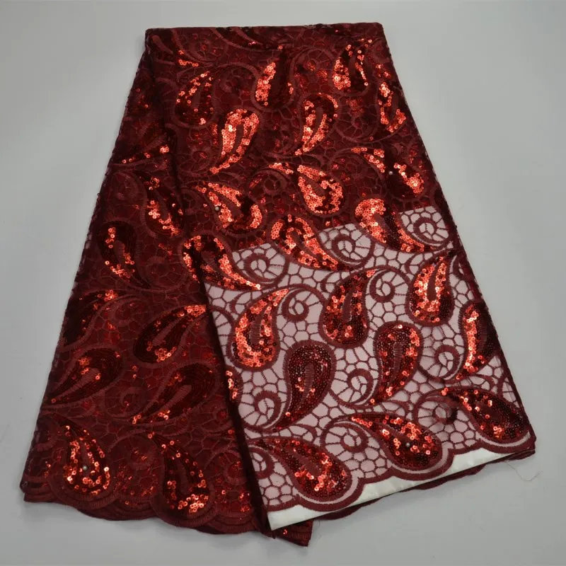 African Laces Sequins Embroidered Lace Fabric French Tulle With Net for Lady Dressing Party 30 | Дом и сад