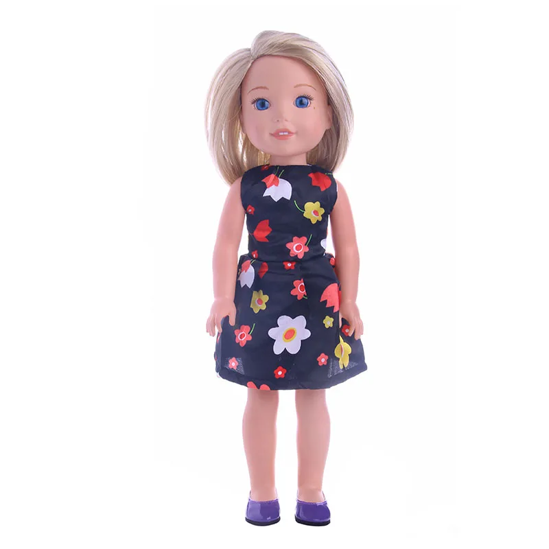 Одежда для куклы милое платье подходит американской 14 5 Дюймов кукла Реборн