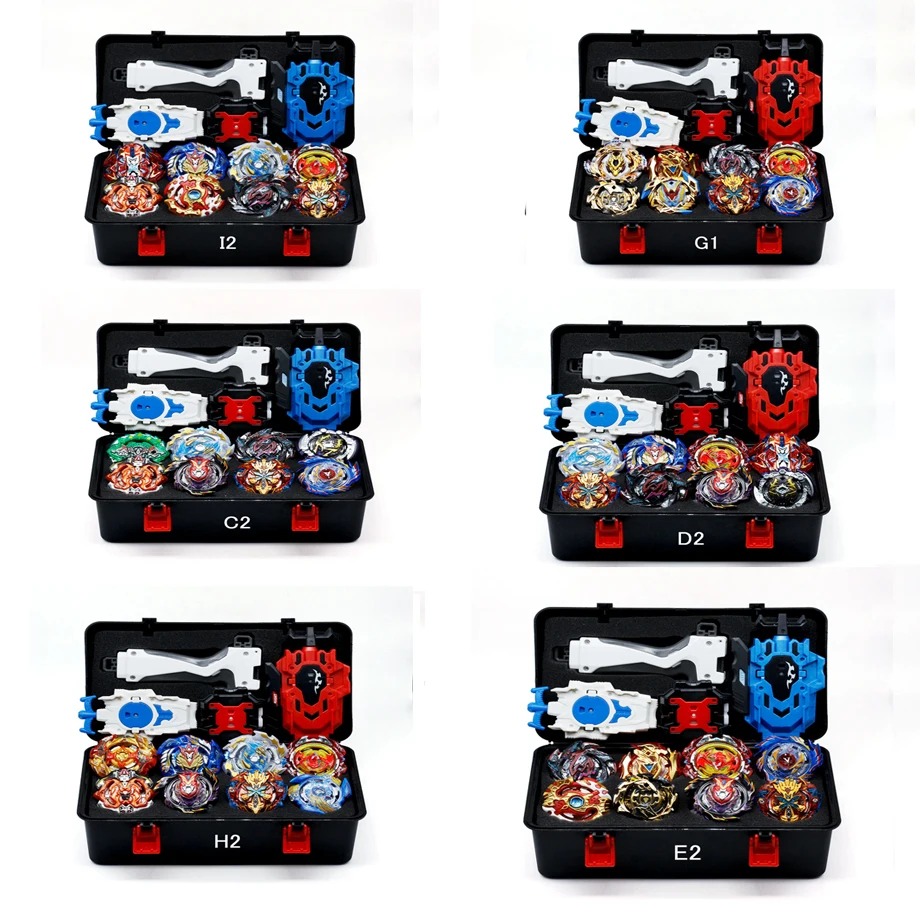 Горячая Распродажа Beyblade Burst Box спортивный стартер Zeno Excalibur B-122 B121 B120 B117 с пусковым